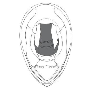 Interieur casque AGV Coiffe K3 SV Interieur casque AGV Coiffe K3 SV